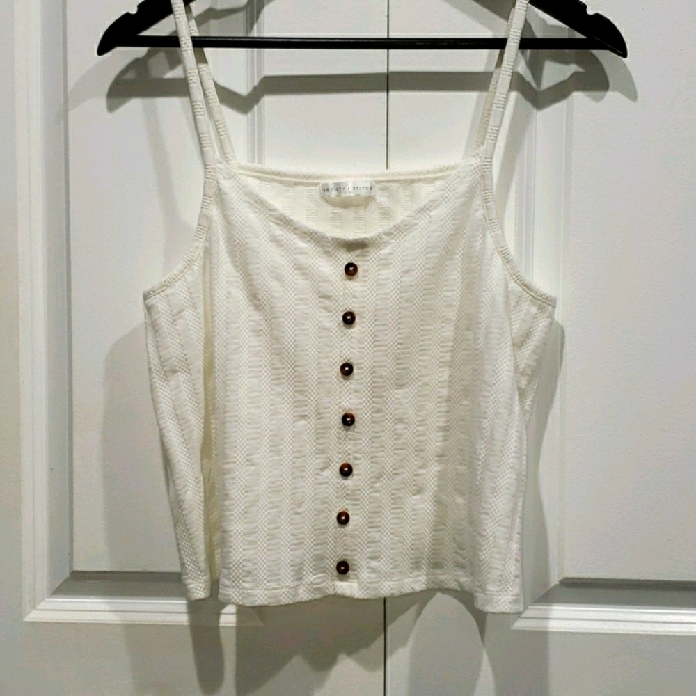 Tank top, with thin straps by: Society + Stitch
